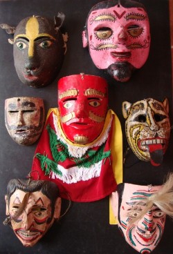 Mexican dance masks